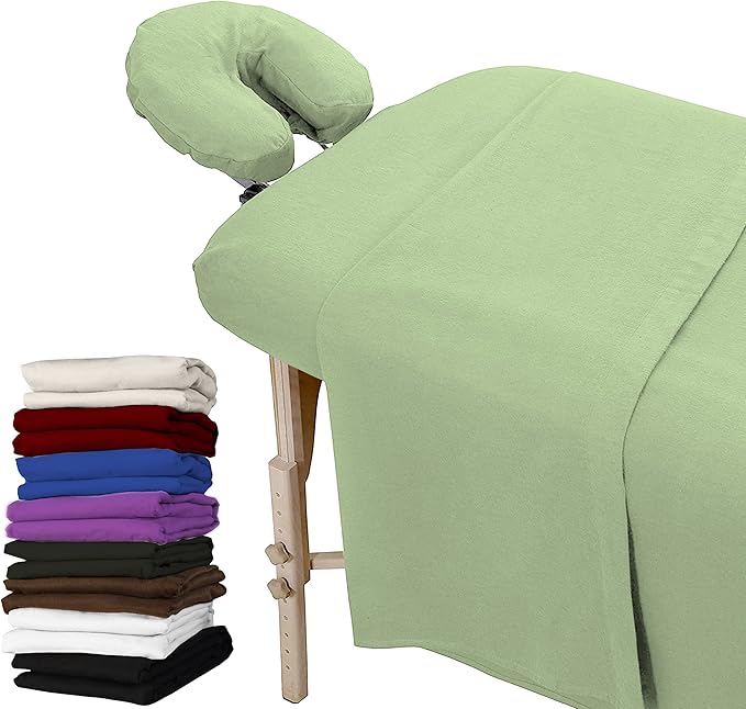 London Linens 3 Set Massage Table Sheets Set 100 Natural Cotton