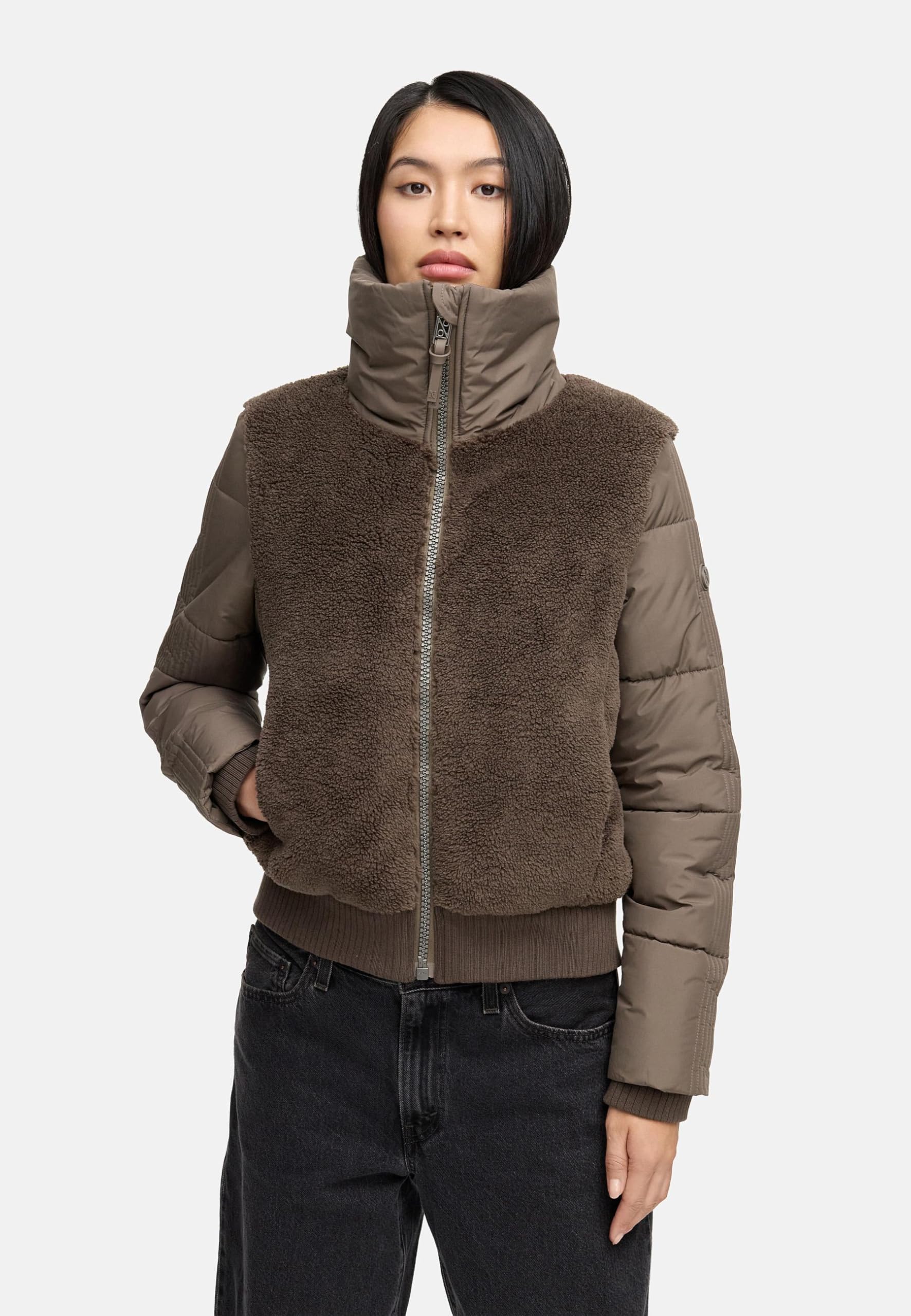 Navahoo Damska kurtka polarowa z wysokim kołnierzem Teddyzone 14 XS-XXL