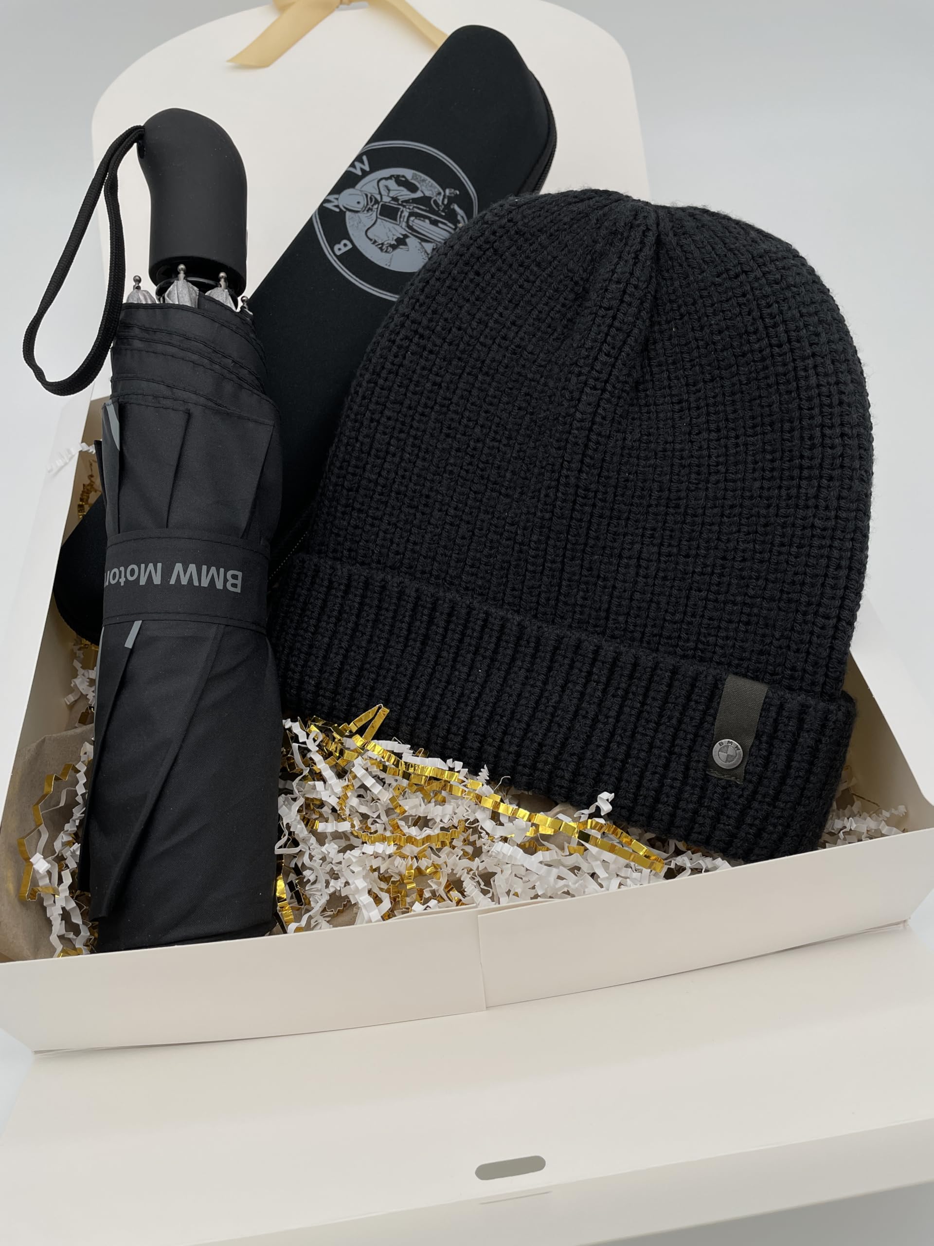 BMW Motorrad Coffret Cadeau Bonnet et Parapluie