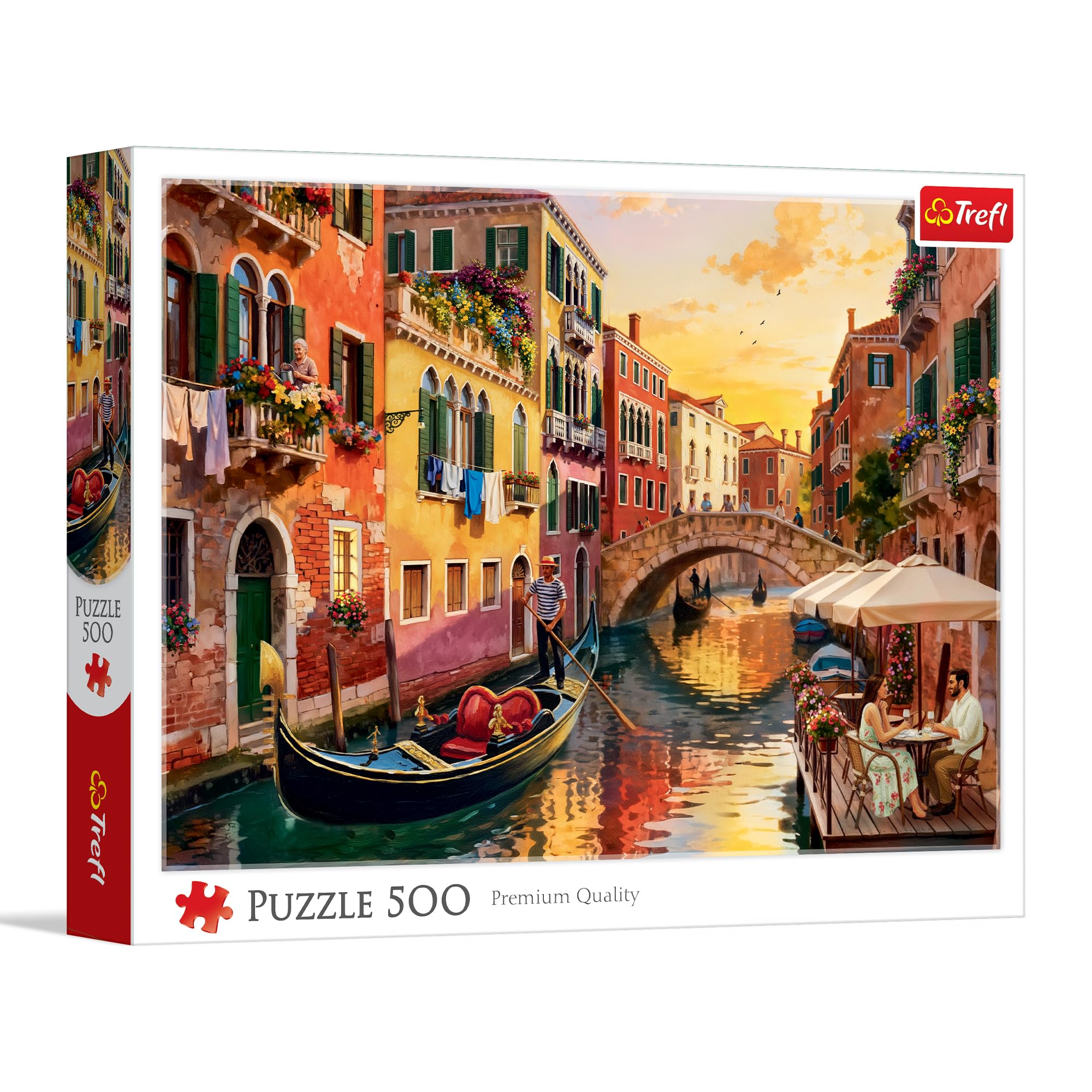 Trefl - Venice at Sunset - 500 Piece Jigsaw Puzzle - DIY Creative Entertainment Puzzle for Adults and Kids 10+