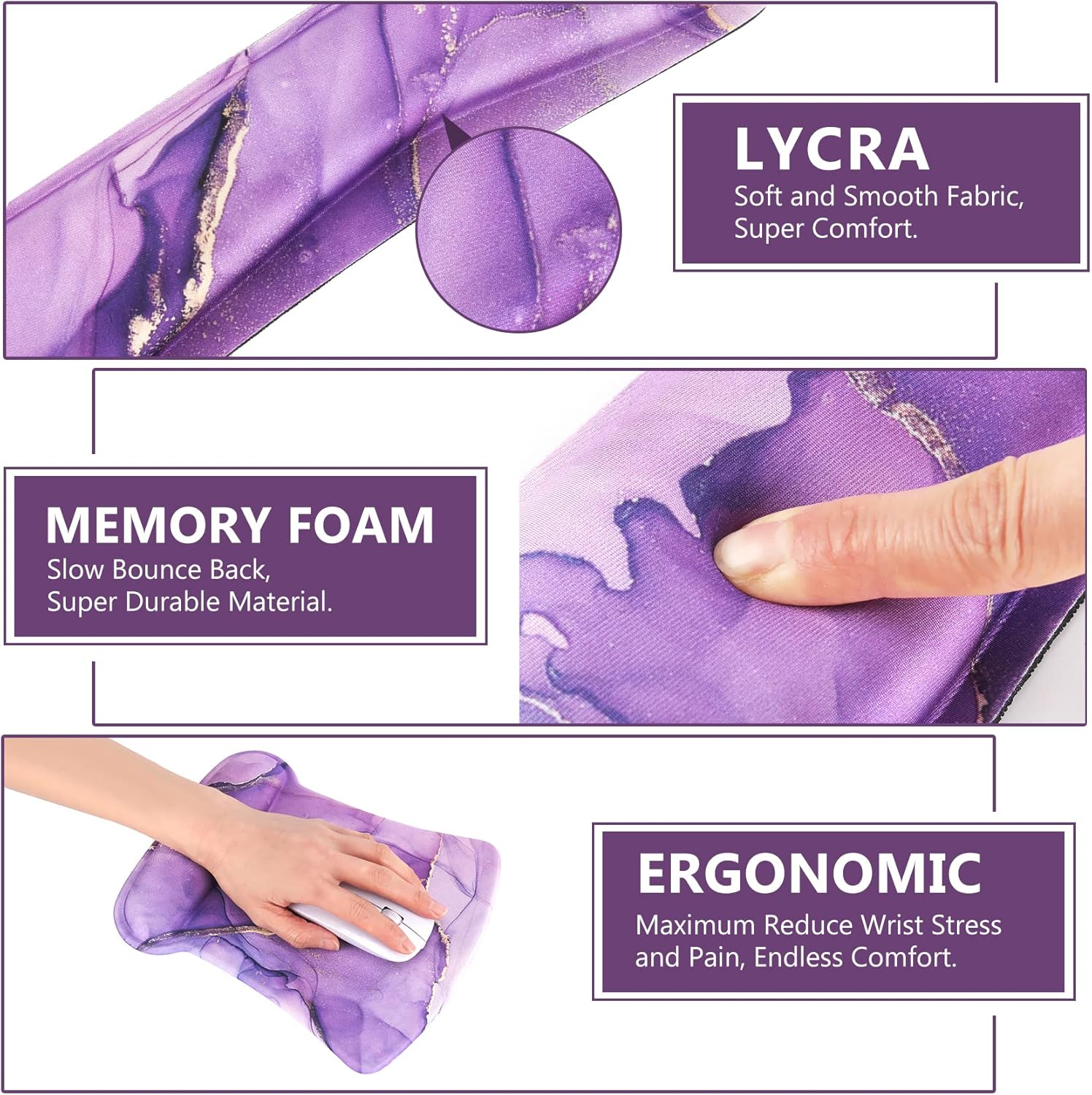 AIMSA XXL Large Gaming Mouse Pad with Keyboard Wrist Rest Support Combo Ergonomic Memory Foam Extended Desk Mat