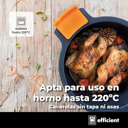 Miniatura 3 de Braisogona Cazuela baja eficiente con tapa, 15.7 in