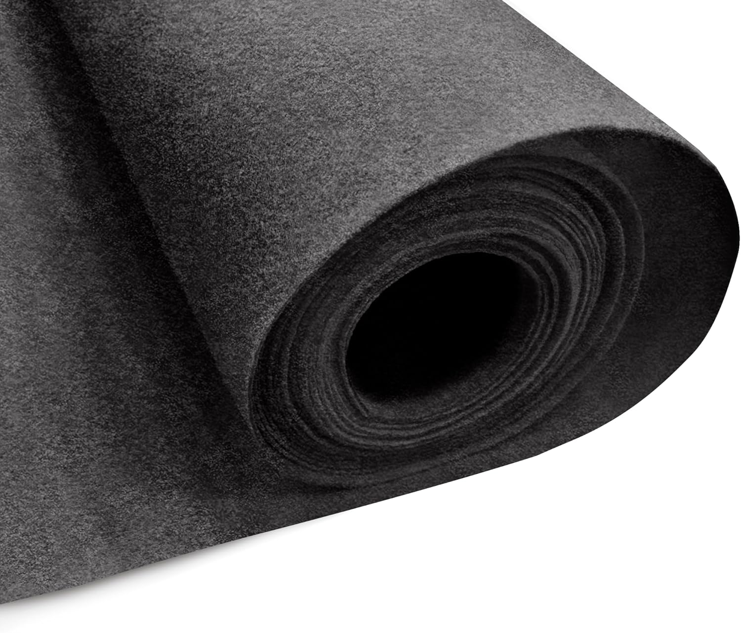EOVEA | Acrylic Felt Fabric by The Yard - Non-Stiff, Soft Material - 72" Wide - 1.6mm Thick Felt Sheets for DIY Crafts, Sewing, Upholstery, Cushion, Padding(Dark Grey, 5 Yards)