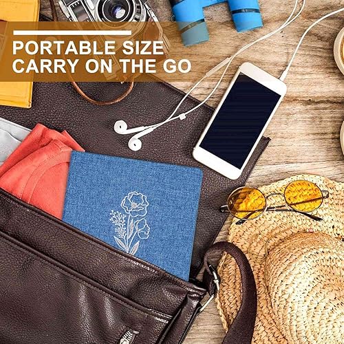 Vista 123 de Lanpn Álbum de fotos de 4 x 6 pulgadas, 600 bolsillos, cubierta de lino, álbumes de imágenes grandes con capacidad para 600 fotos horizontales