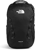 The North Face Vault 27L Laptop Backpack - Water-Repellent PFAS-Free Commuter Bag, FlexVent Comfort, 15" Laptop Sleeve, TNF Black