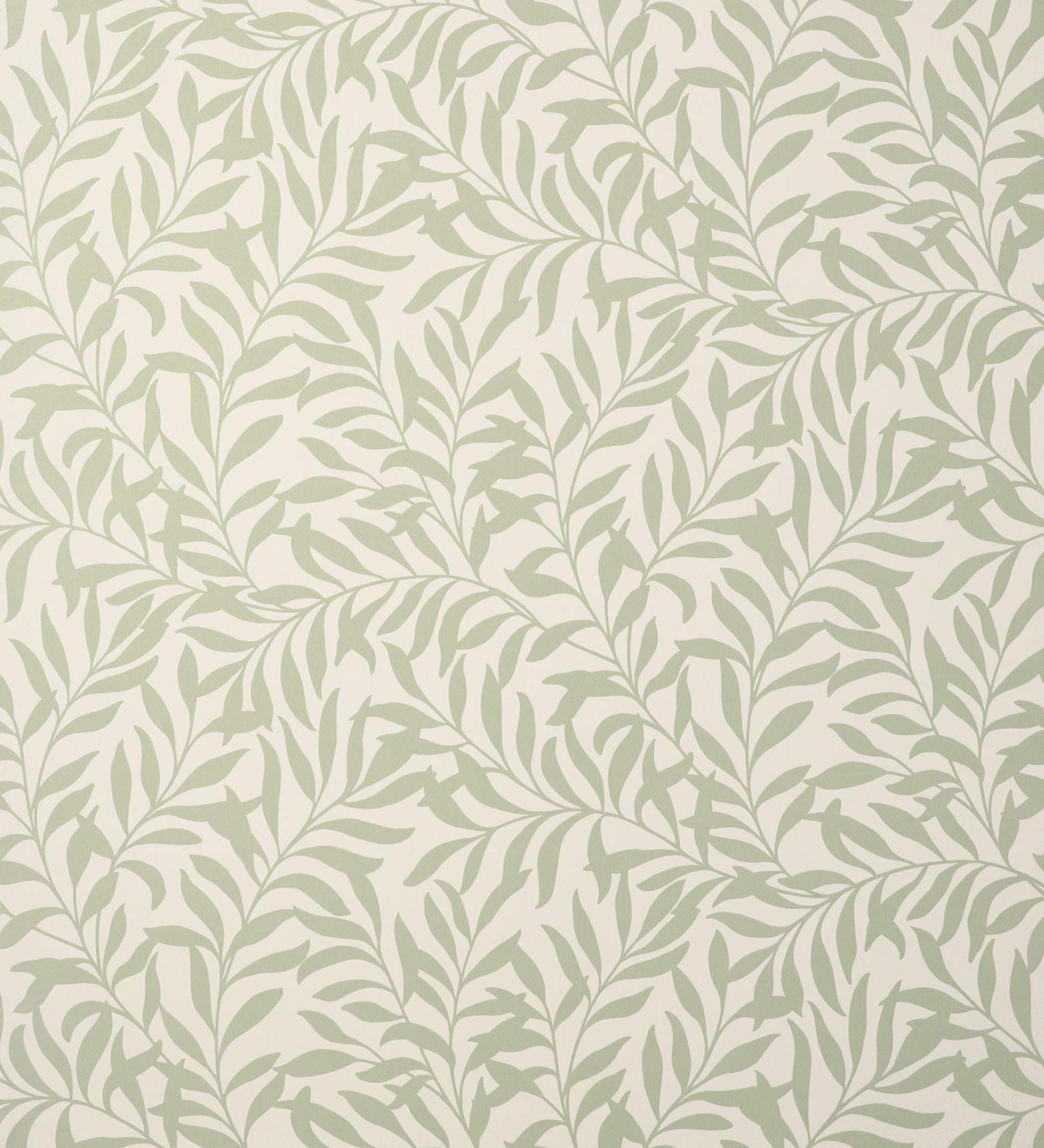 GAULAN 681206 - Papel pintado vinílico ecológico de hojas efecto nacarado color verde para pared salón cocina baño dormitorio comedor - Rollo de 10 m x 0,53 m