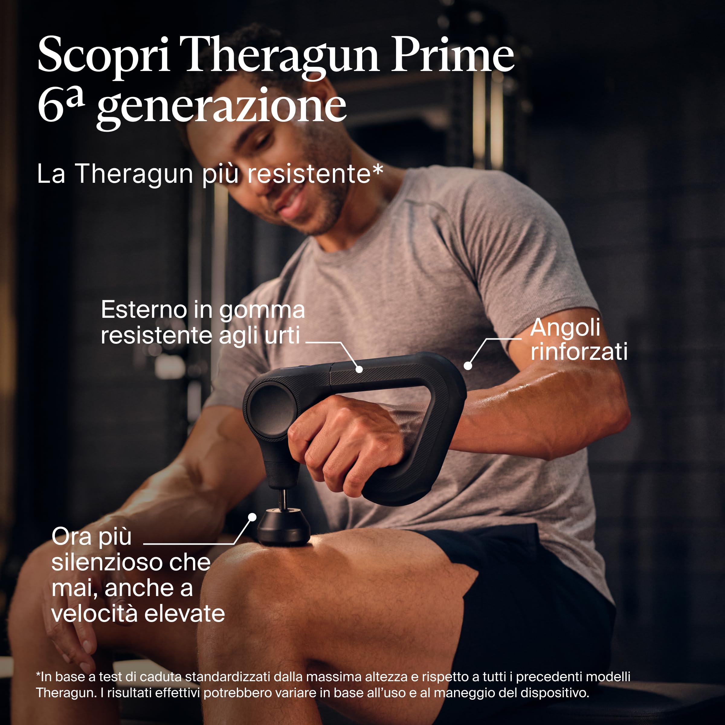 Theragun Prime (6ª Generazione) di Therabody - Pistola da Massaggio Profonda e Potente in un Design Robusto e Durevole per un Recupero Affidabile