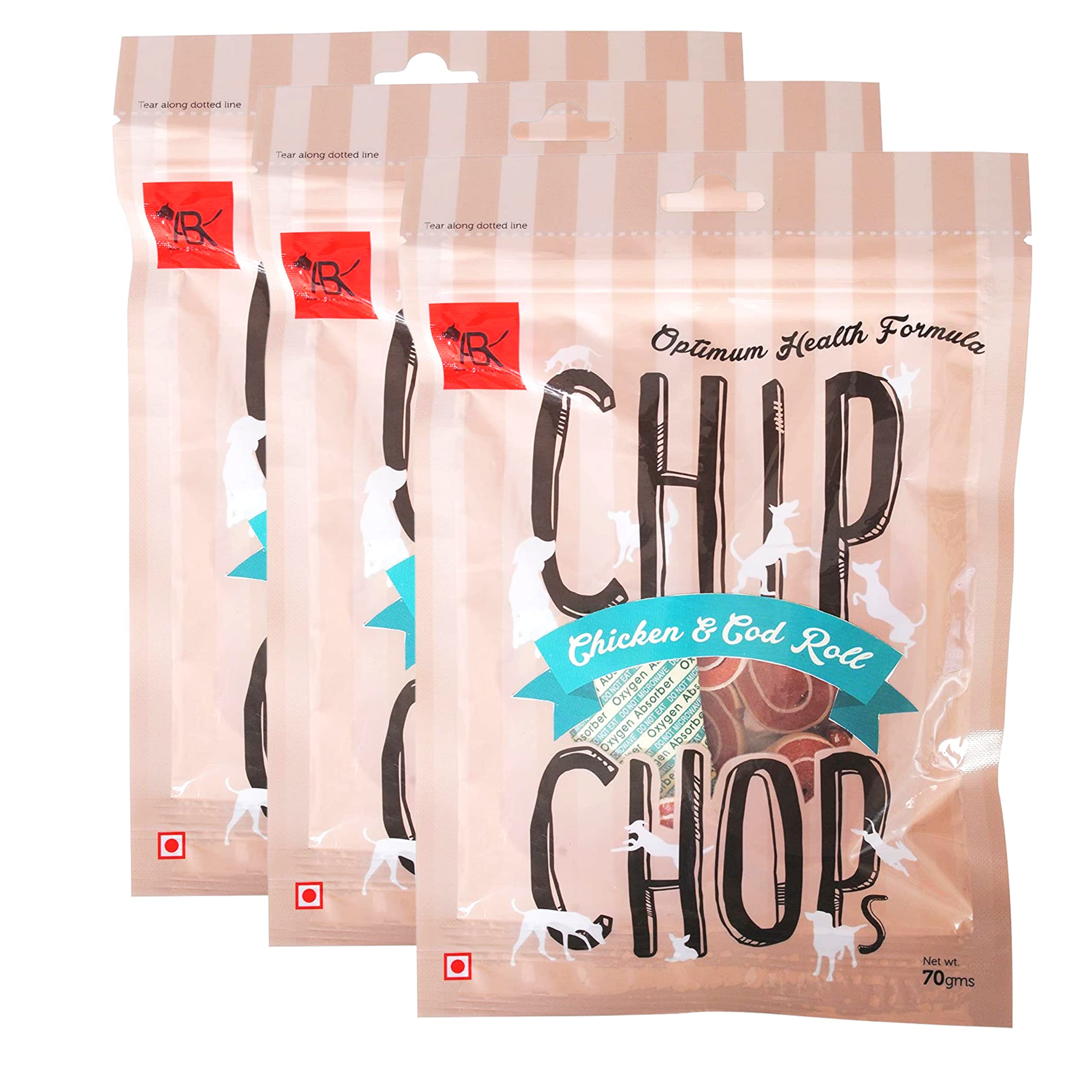 Chip Chops Chicken & Codfish Rolls Dog Treats - 70g (Pack of 3) Healthy, Tasty, High-Protein Snacks for Training & Rewards | Suitable for All Breeds | Sold by Foodie Puppies with Free Keyring (B09DP74Q6V) Amazon Price History, Amazon Price Tracker