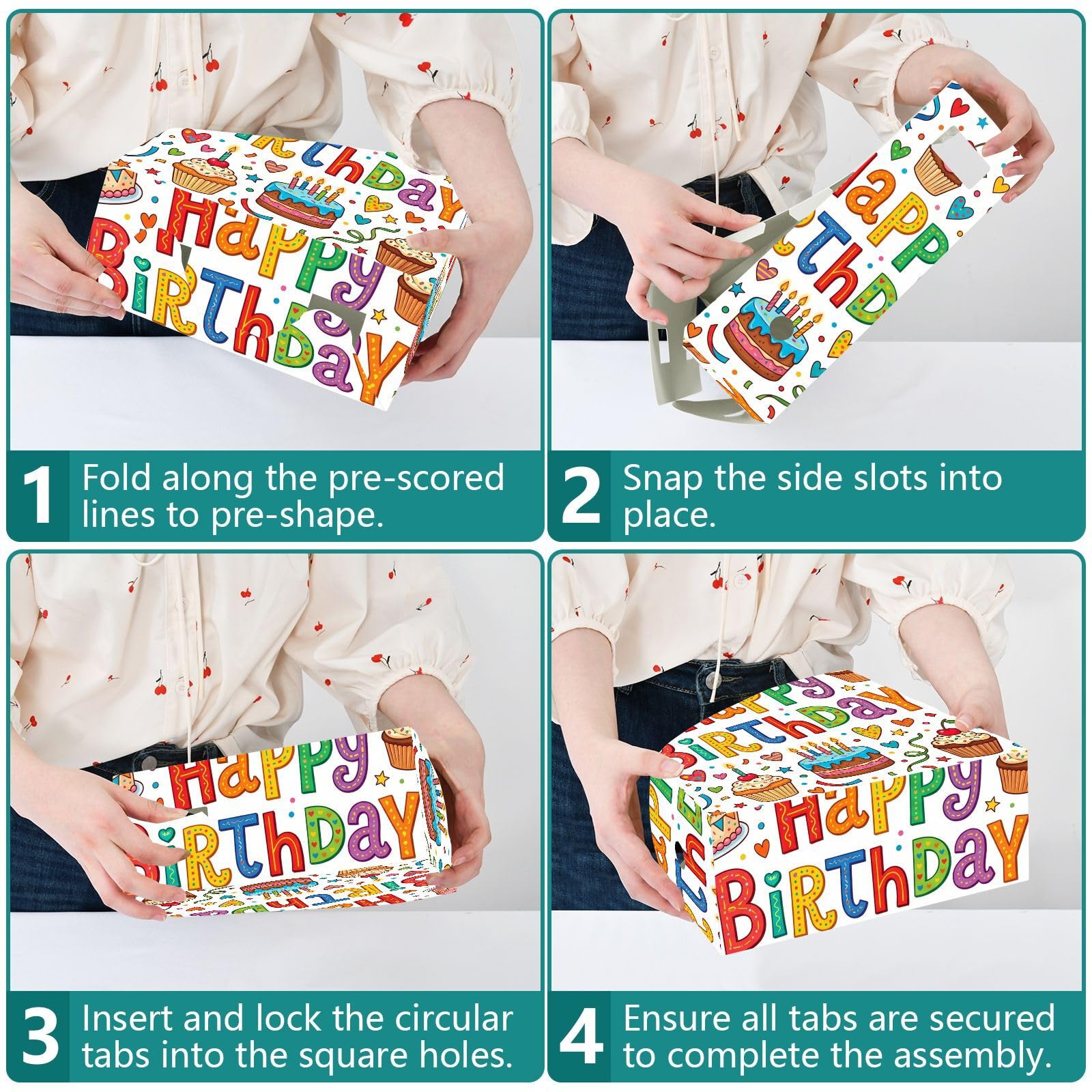 Organiseur de dossiers d'anniversaire blanc pour dortoir