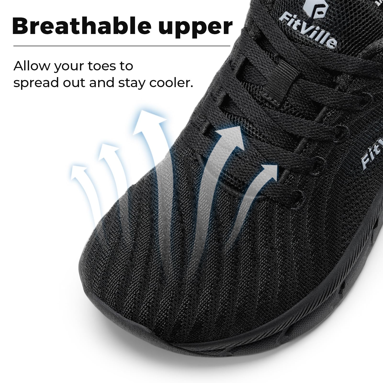 FitVille Damen Laufschuhe Weit Turnschuhe Atmungsaktiv Sportschuhe Leichte Joggingschuhe Sneaker Bequeme Walking Schuhe