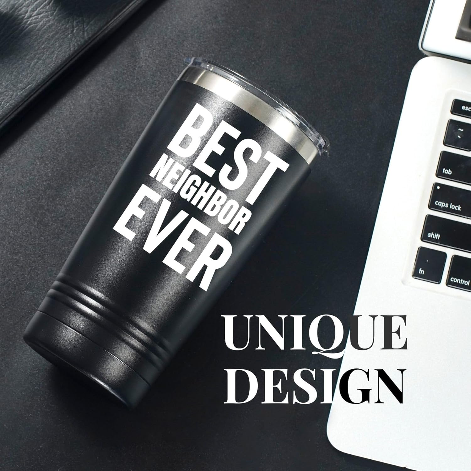 Onebttl Best Neighbor Ever Gifts, for Men, Women, Housewarming Gifts for Neighbor, Stainless Steel Tumbler 20OZ - Image 6