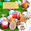 20 Piezas Huevos de Pascua de Papel Maché para Manualidades, Huevos de Cartón Pintables | 3" x 2" x 2" Huevos de Cartón Rellenables para Manualidades de Pascua, Búsqueda de Huevos y Relleno de Canastas 5