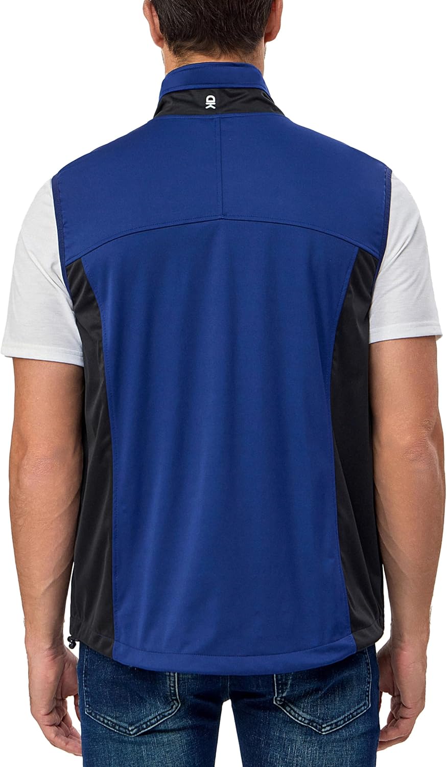 Little Donkey Andy Men's Lightweight Softshell Vest, Windproof Sleeveless Jacket for Running, Hiking, Cycling, Golf