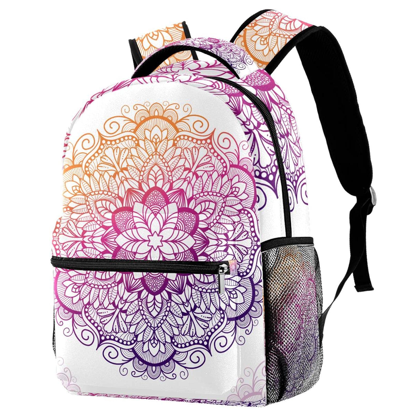 Sac à dos durable au motif géométrique Multicolore 08 pour l'école