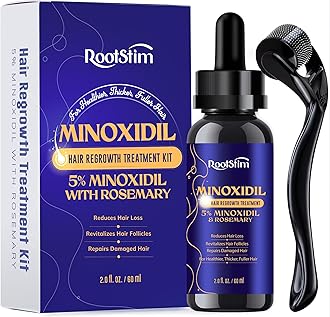 5% Minoxidil Hair Growth for Men and Women: Extra Strength Minoxidil Hair Loss Treatment Serum with Rosemary for Faster Stronger Thicker Hair Growth 60ML