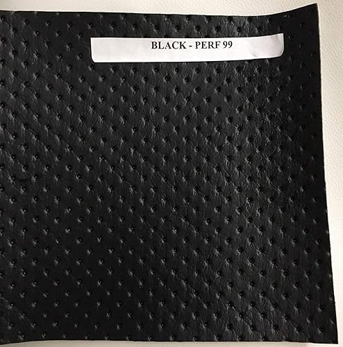 SEMI - Tapicería perforada de piel sintética de vinilo, automotrices, camiones, furgonetas, coches, barcos, bicicletas, reparación de daños vintage