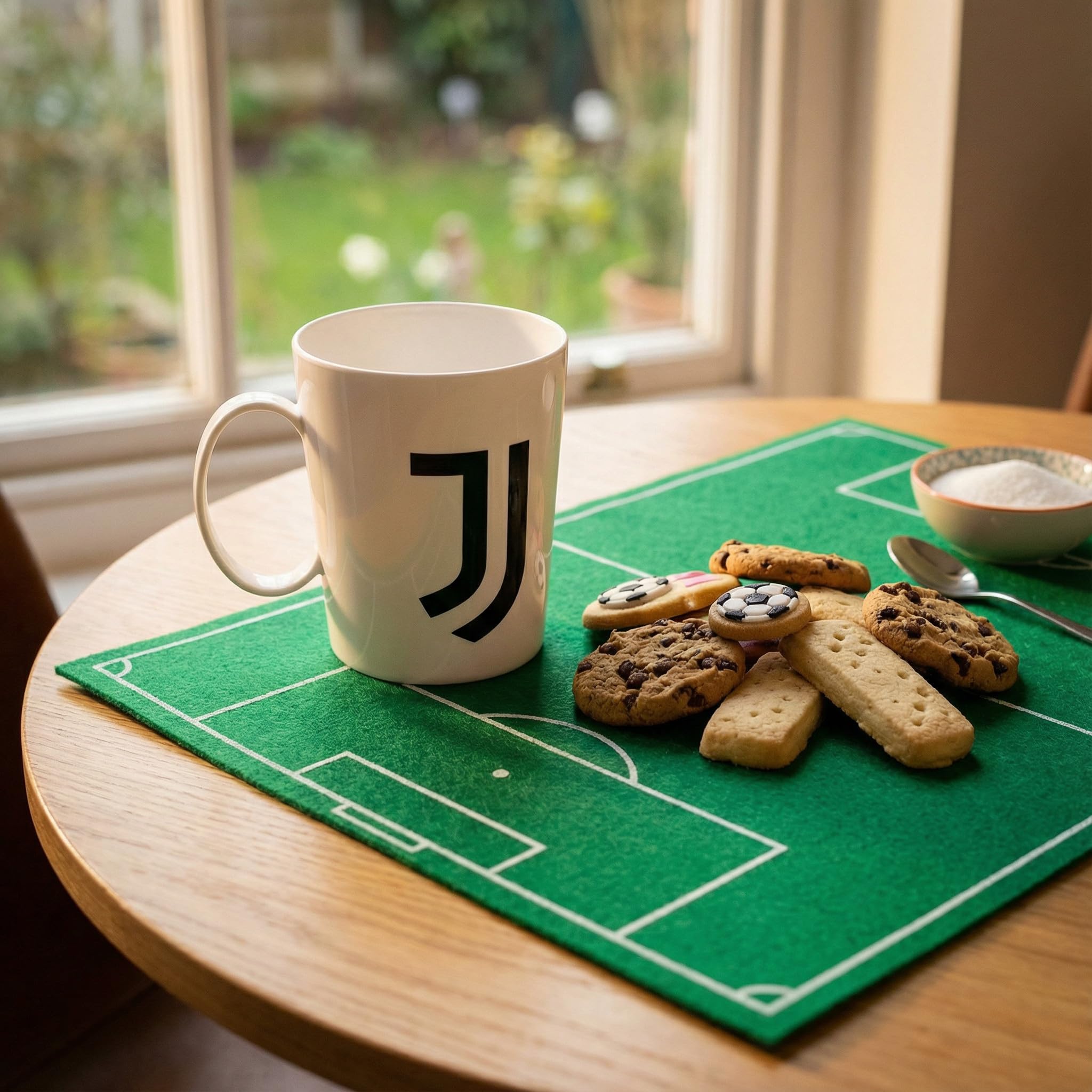 ILS I LOVE SHOPPING Tazza Ufficiale Bicchiere in plastica 360ml per Microonde con manico Tifoso colazione BPA-free Made in Italy (per JUVENTUS)