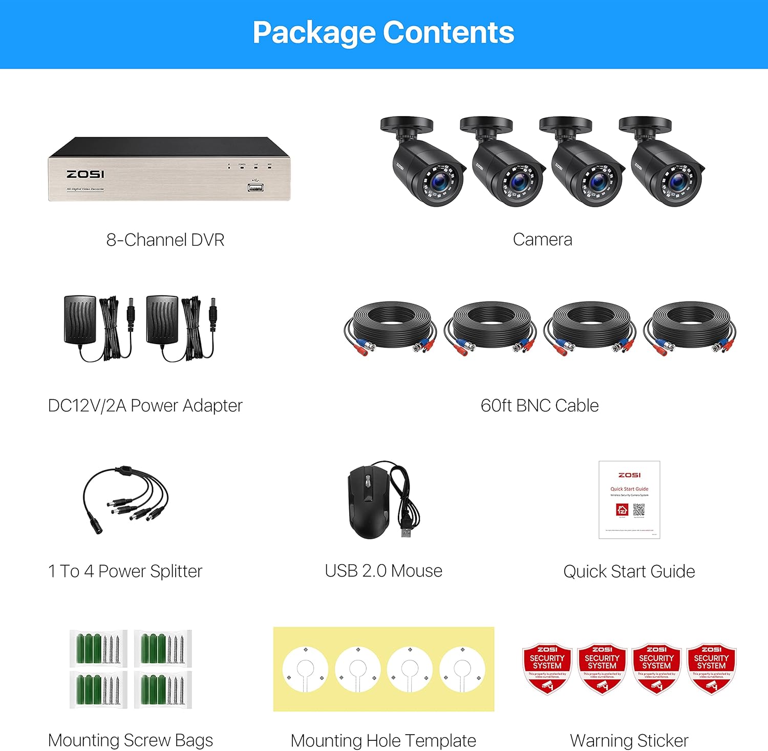 Flash Deals - 80% OFF ZOSI 8CH 1080p Security Cameras System Outdoor H.265+ 8Channel 5MP Lite CCTV DVR Recorder and (4) x1080P 1920TVL HD Weatherproof Surveillance Cameras,Night Vision, Motion Alert,Remote Access(NO HDD) Best Deal 🛒 ZOSI 8CH 1080p Security Cameras System Outdoor H.265+ 8Channel 5MP Lite CCTV DVR Recorder and (4) x1080P 1920TVL HD Weatherproof Surveillance Cameras,Night Vision, Motion Alert,Remote Access(NO HDD)