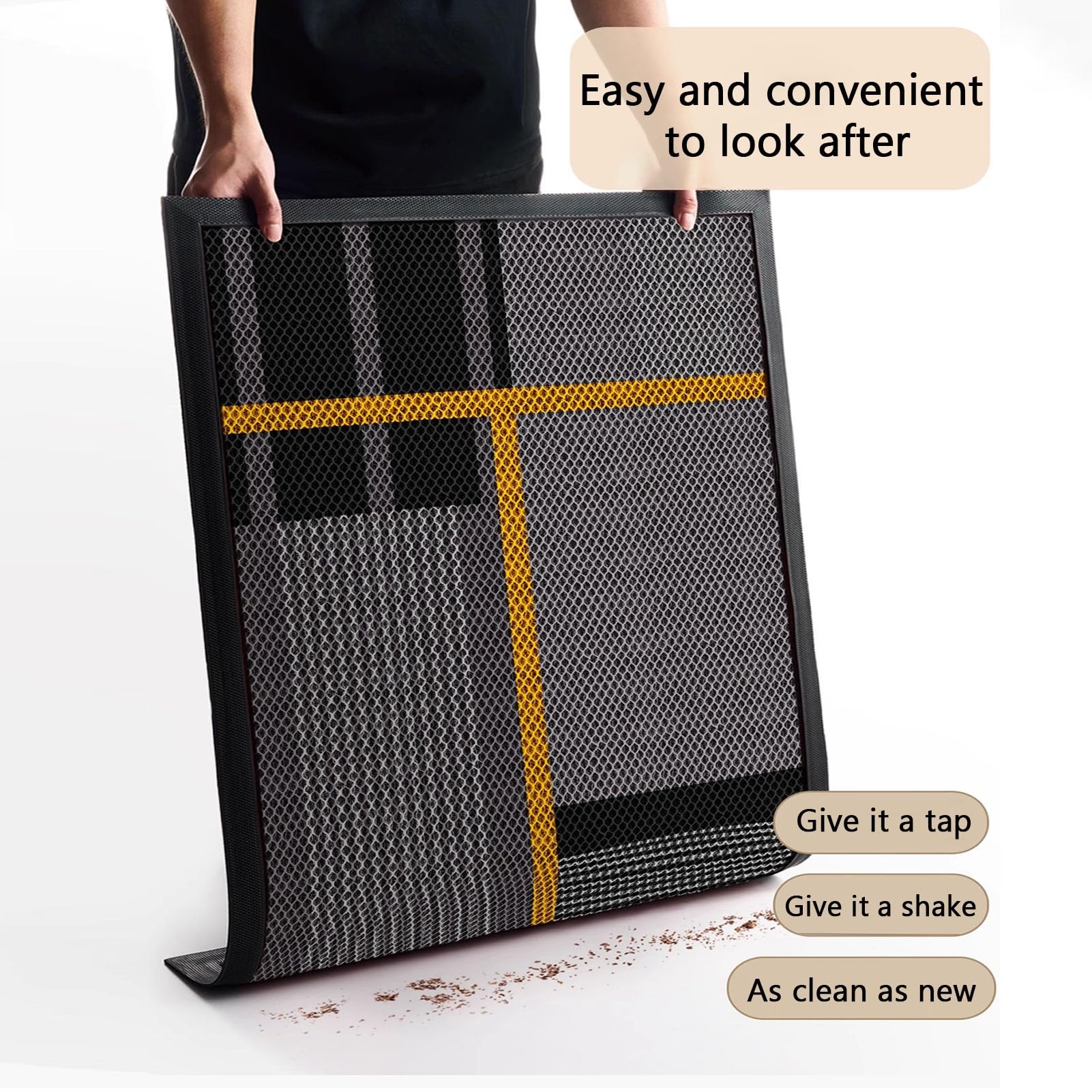Outdoor Mat Felpudo Lavable prevent skidding Doormats Alfombra Pasillo | Jardines Particulares, Tiendas y Entradas A Patios(C,50x80cm/19.69x31.5″)