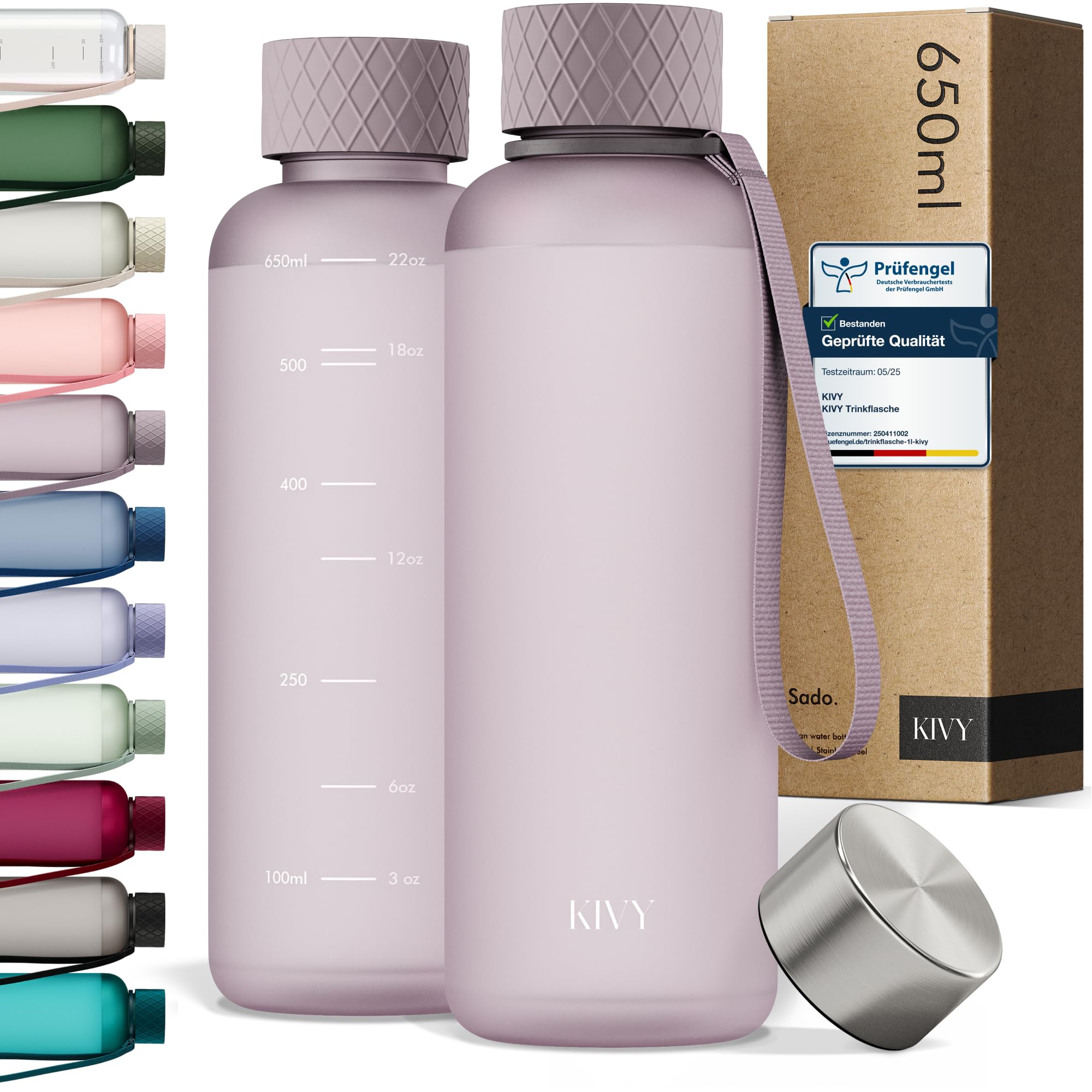 KIVY Tritan-Wasserflasche der 2. Generation