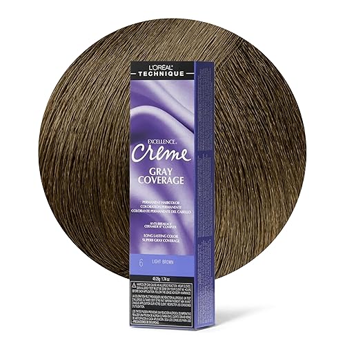 Miniatura 1 de L'Oréal Technique Excellence Crème Permanent Hair Color - Long-Lasting Hair Dye, Rich Formula With No-Drip Application, Superb Gray Coverage