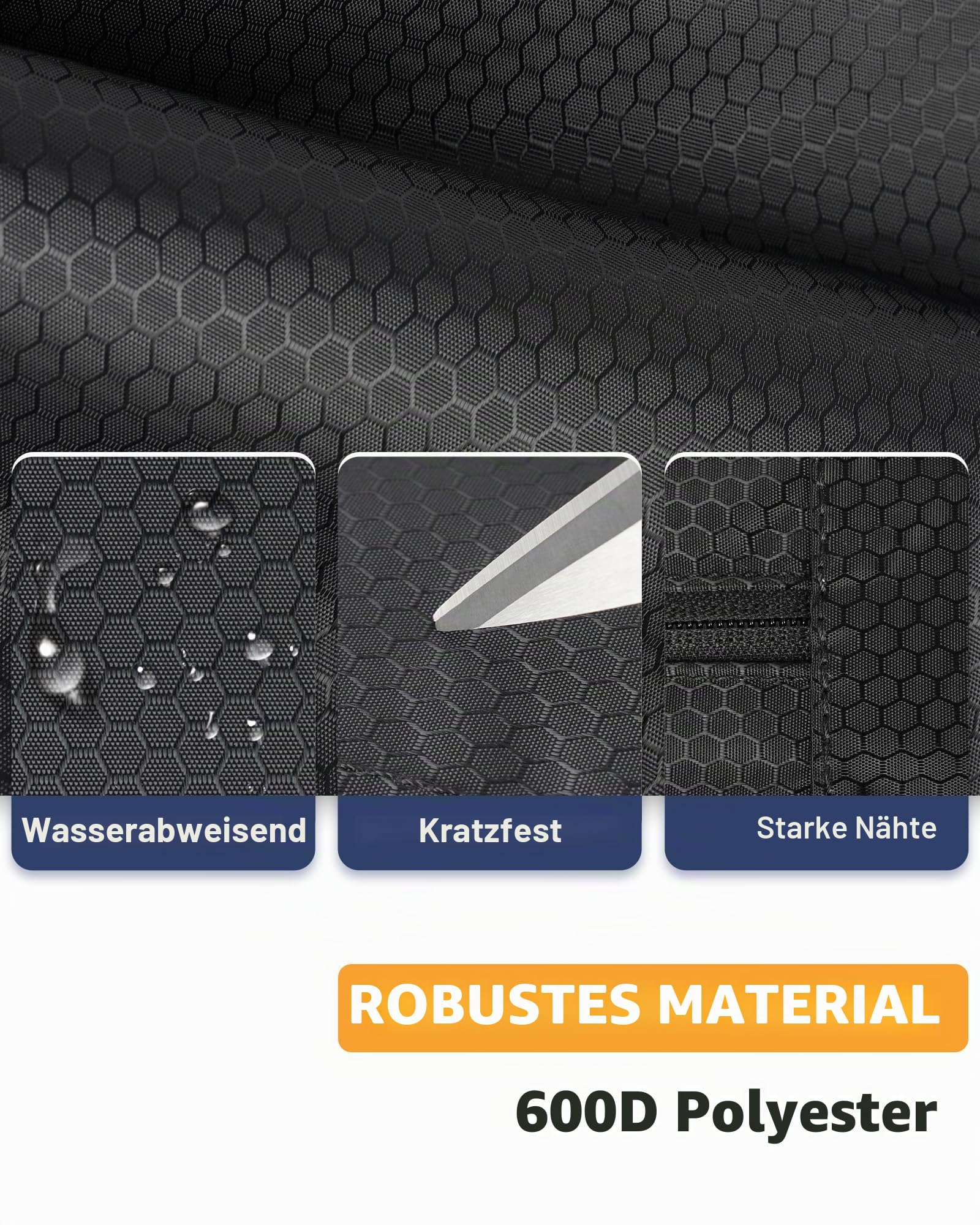 PEKREWS Billard Queue Tasche, Pool Cue Bag 4×5 für 4 Unterteile und 5 Schäfte mit Reißverschlusstasche, Schultergurt und Tragegriff, Weiche Tragetasche für 1/2 Billard Stick für Damen und Herren