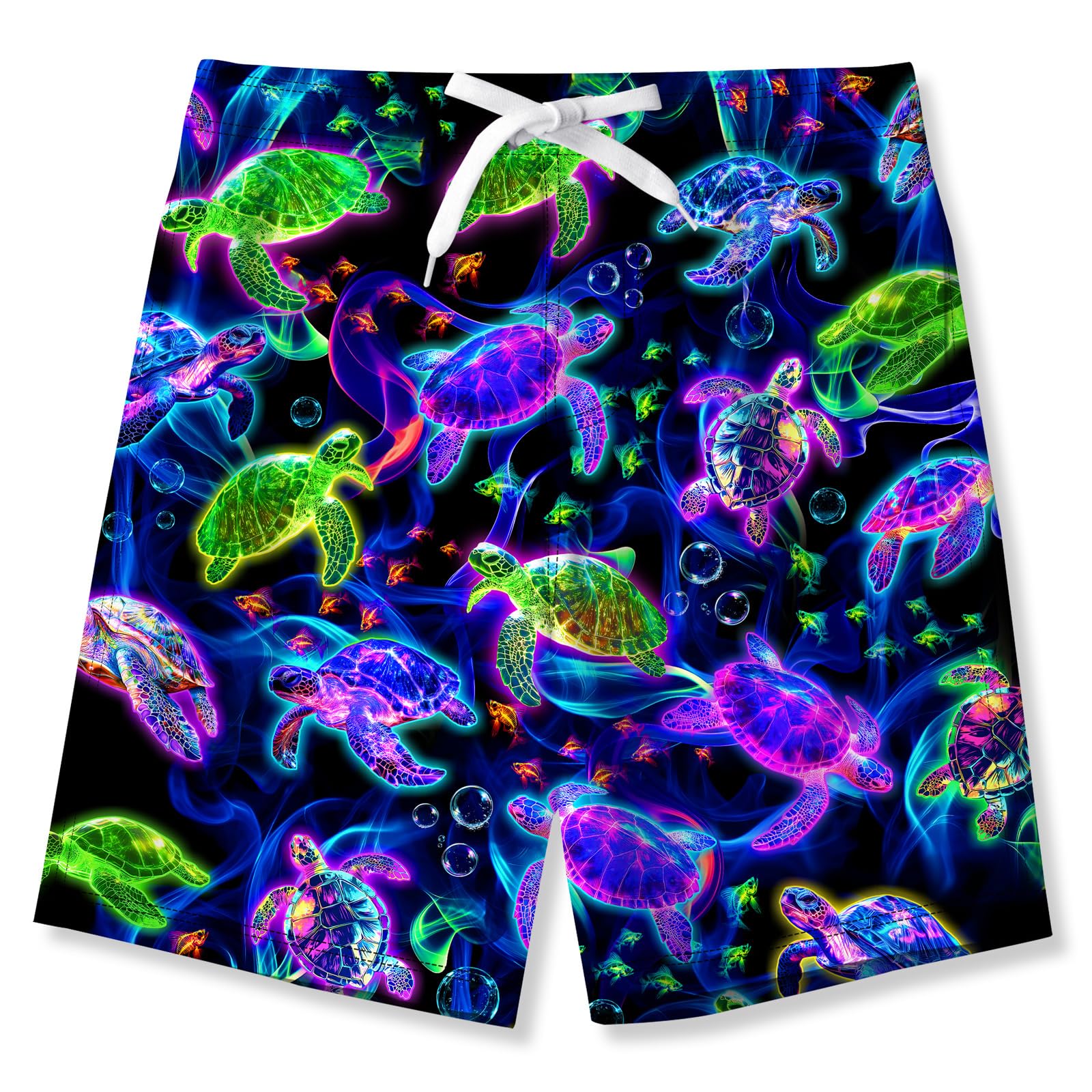 TUONROAD Jungen Badeshorts Lustig 3D Druck Schnell Trocknendes Badehosen mit Netzfutter Sommer Strand Kurze Hose 5-14 Jahre