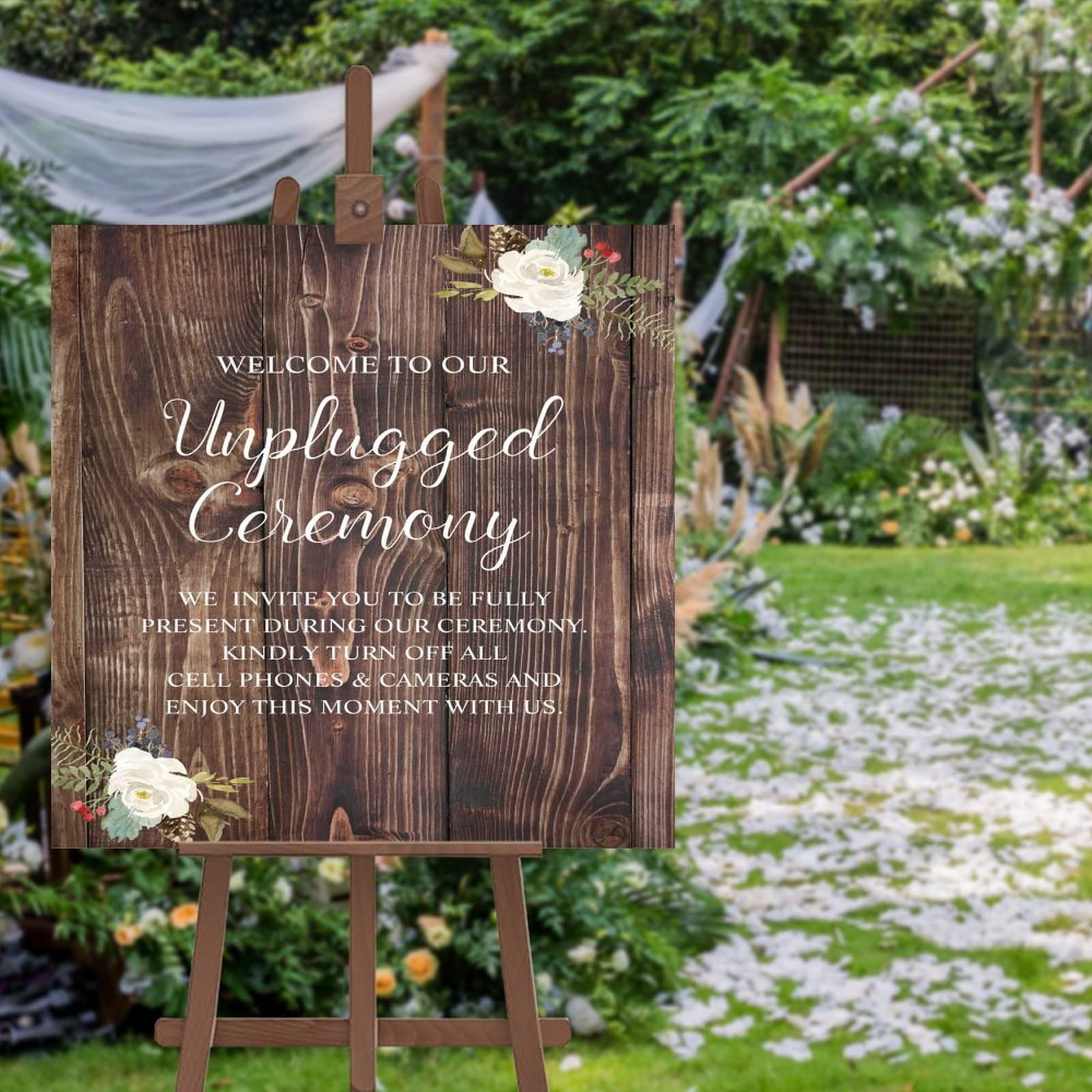 Wedding Welcome Tablet Unplugged Ceremony Schild Unplugged Hochzeit Schild Unplugged Schild 20X20