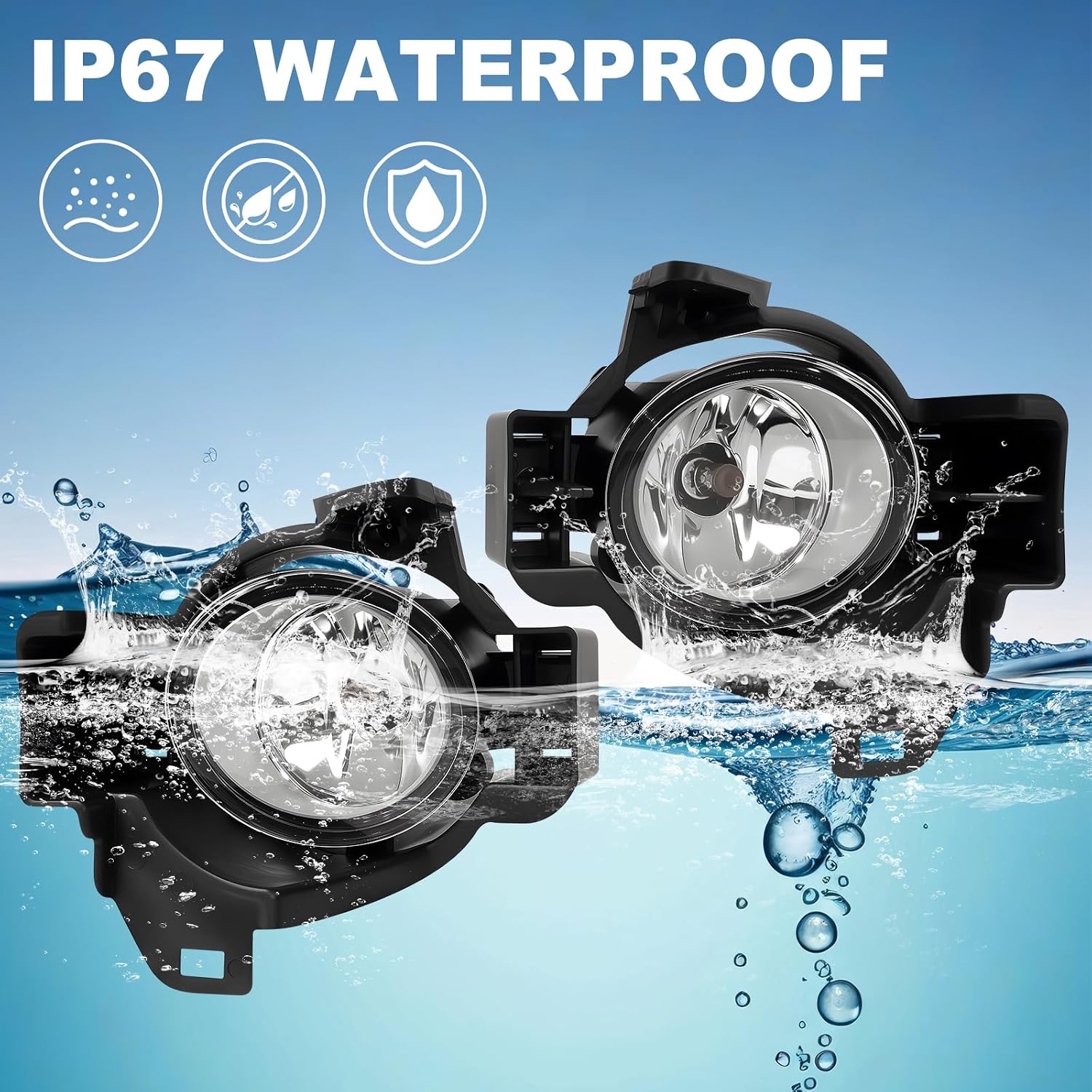 Fog Lights Assemblies Fit For 2010-2012 Nissan Altima 4DR Bumper Driving Lights w/Switch and Wiring Harness