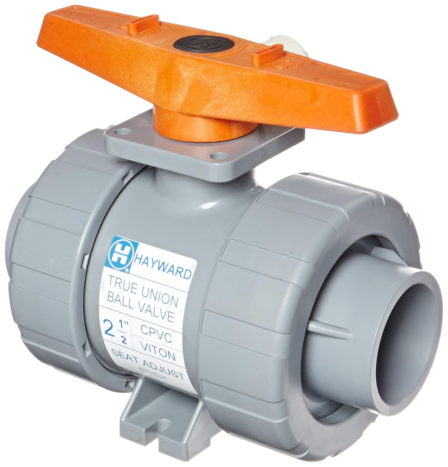 Hayward TB2250S Series TB True Union Ball Valve, Socket End, CPVC with