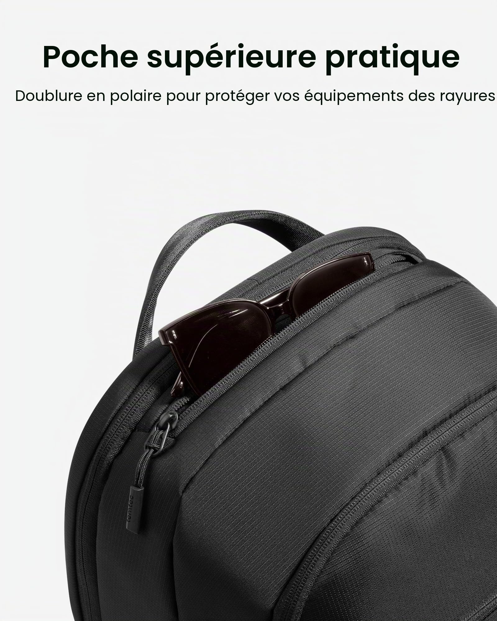 tomtoc Sac a Dos Ordinateur 32L, Sac à Dos pour PC Portable Business Travail Homme Femme pour 15,6-16 Pouces Notebook, TSA-Friendly Sac à Dos Voyage Imperméable, Idéal pour les Voyages d’Affaires