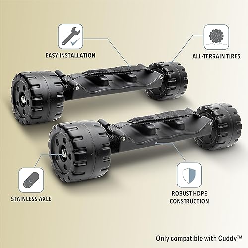 Miniatura 4 de CUDDY - Juego de conversión de rueda sobre orugas - Kit de rueda más fría para enfriadores CUDDY