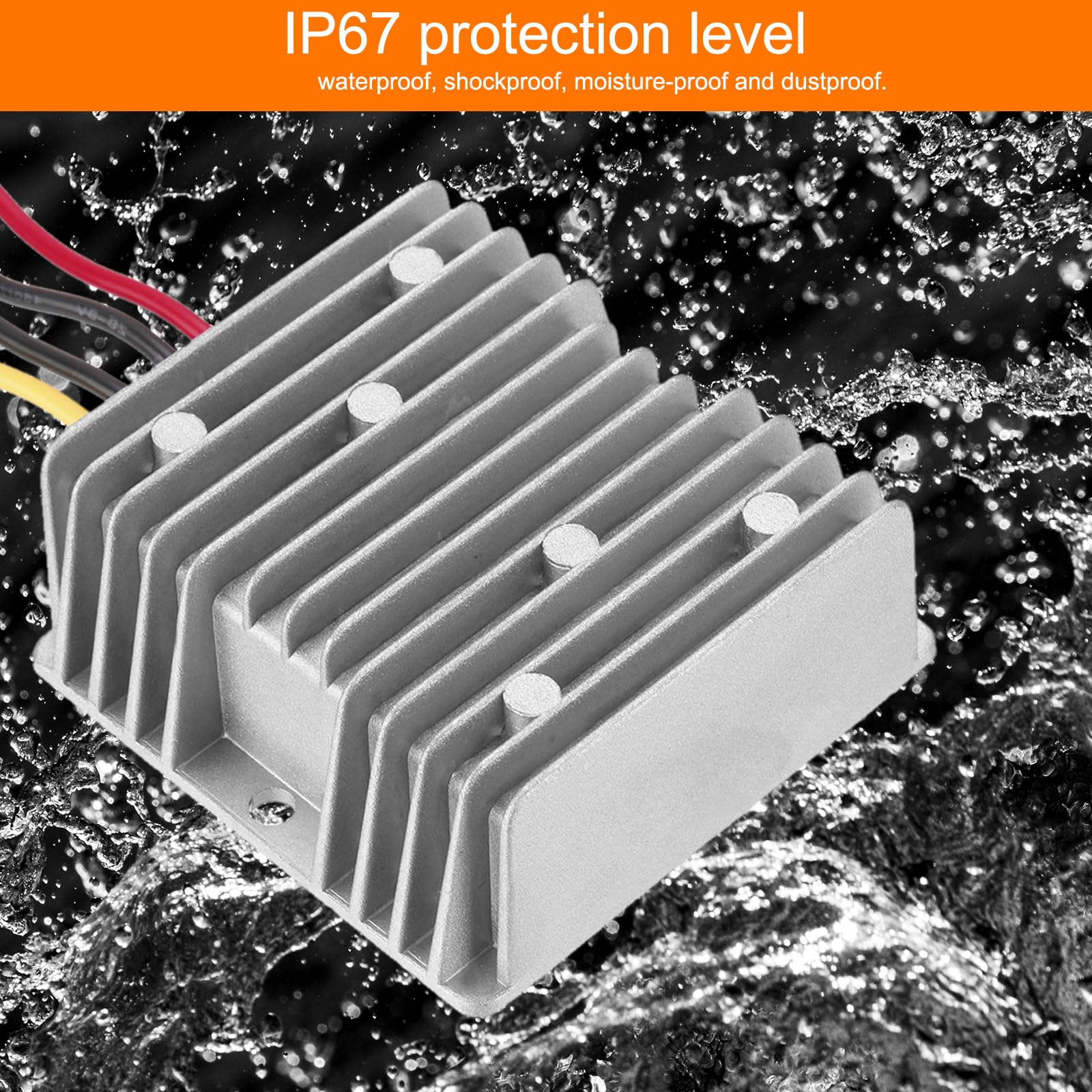QUARKZMAN Convertisseur de Puissance Dc 24V à Dc 48V 5A 240W Étape Up Convertisseur Régulateur de Tension Transformateur Étanche Ip67 Module d'Alimentation Adaptateur d'Alimentation