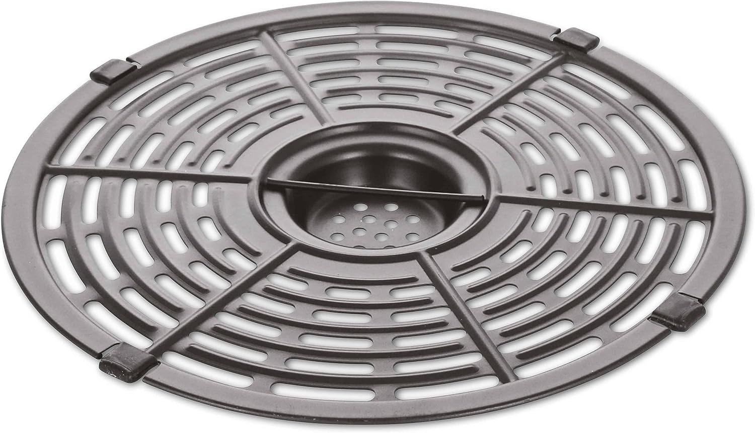 Removable non-stick grid insert for the air fryer basket.