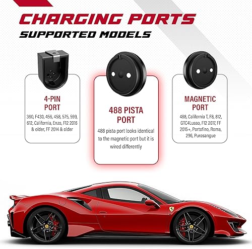 Miniatura 10 de JMR - Cargador de batería para cargador Ferrari Trickle acondicionador (puerto de 4 pines, sin modo litio)