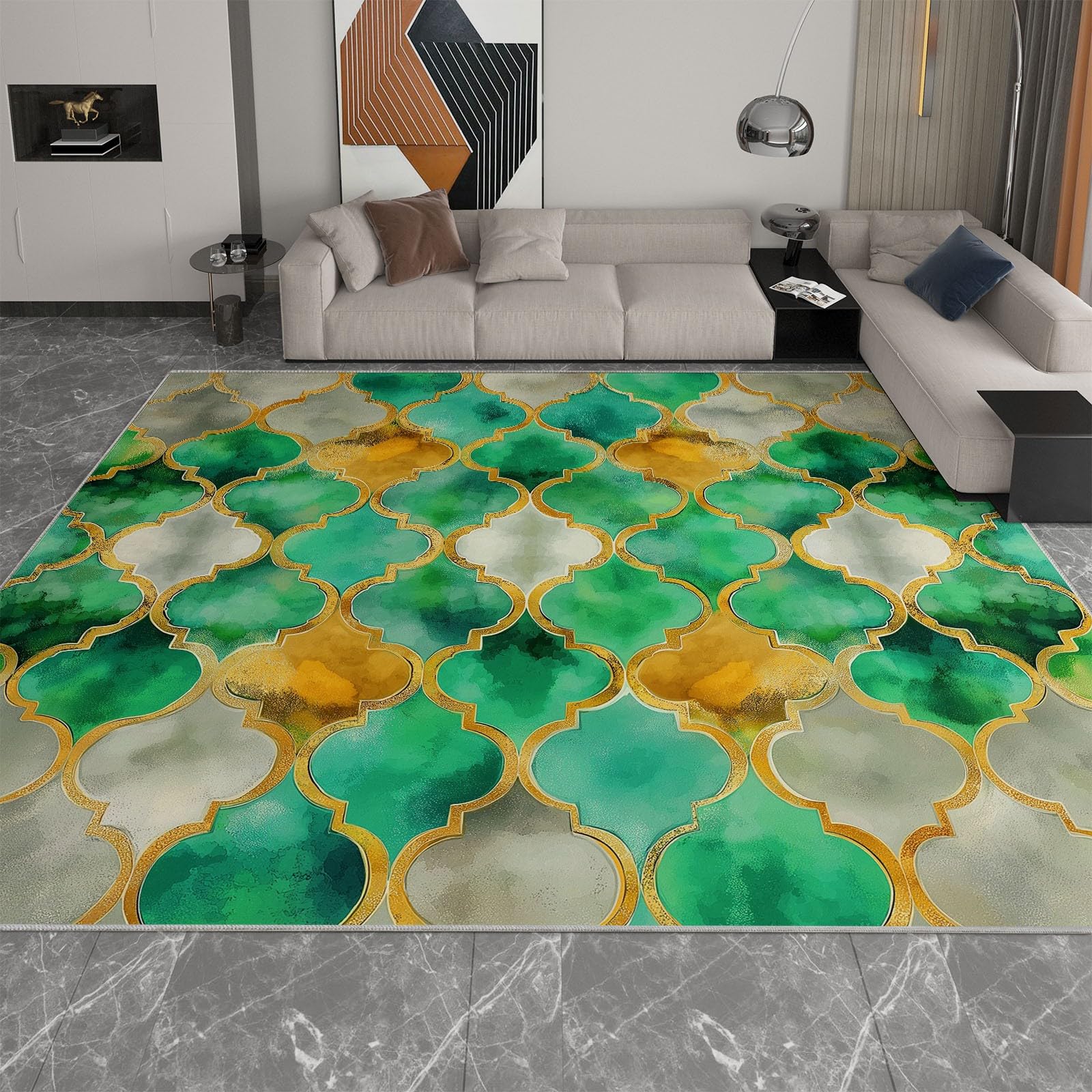 140 x 200 cm abstrakcyjny dywan do salonu - miękki dywan antypoślizgowy i krótki włos nadruk w stylu vintage akwarela kolorowe klocki, kolor do pokoju dorosłego kuchnia pokój dziecięcy