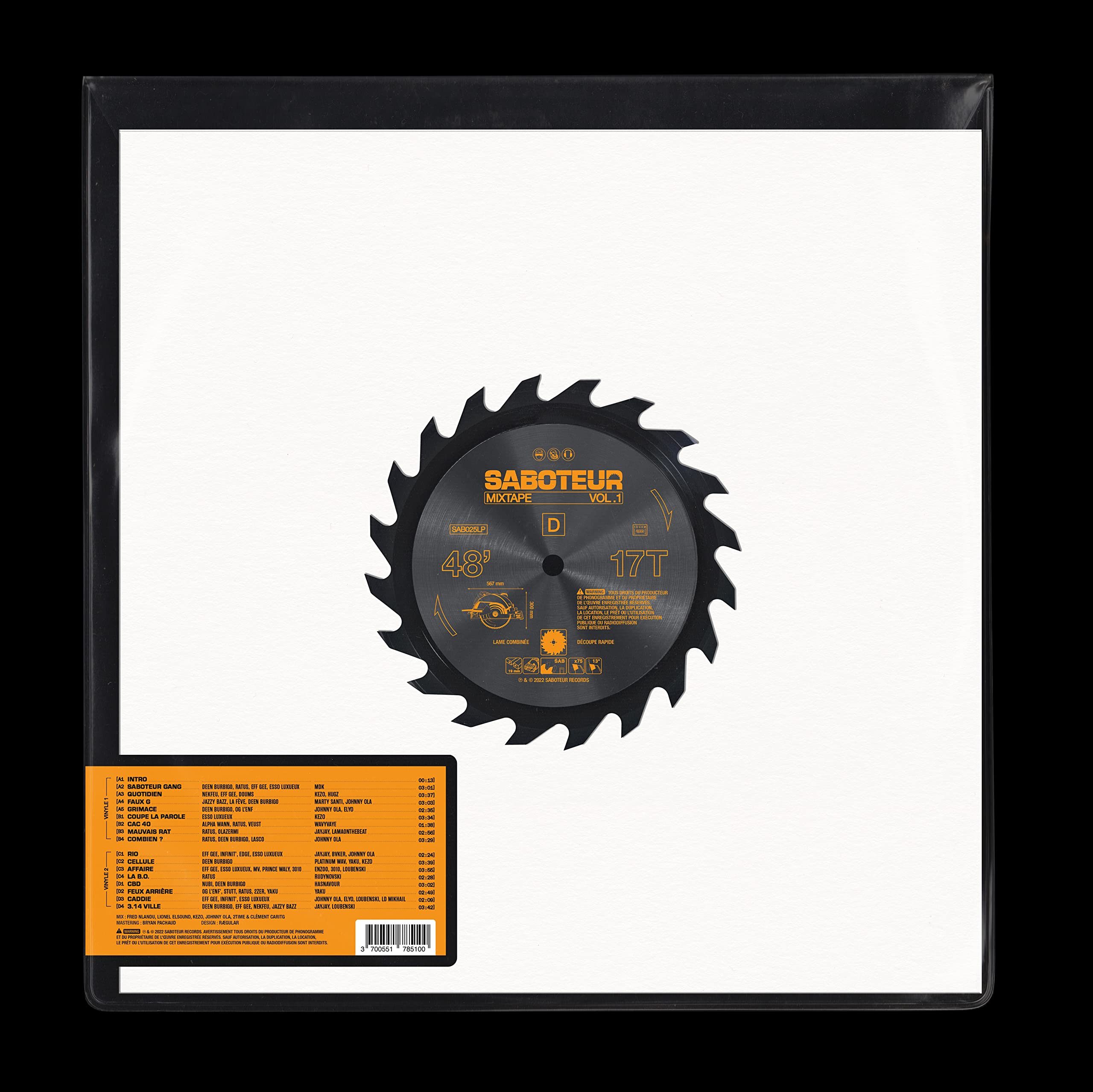 Saboteur Mixtape, Vol. 1
