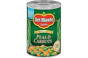 Del Monte Peas and Carrots: 14.5 Oz Can