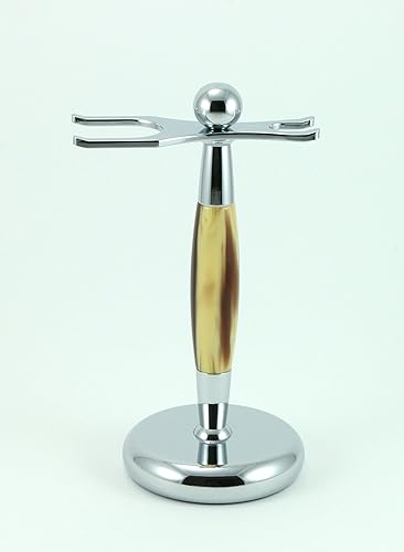 Miniatura 3 de G.B.S Soporte doble para brocha de afeitar y maquinilla de afeitar, soporte para brocha de afeitar y maquinilla de afeitar, apertura para cepillo y