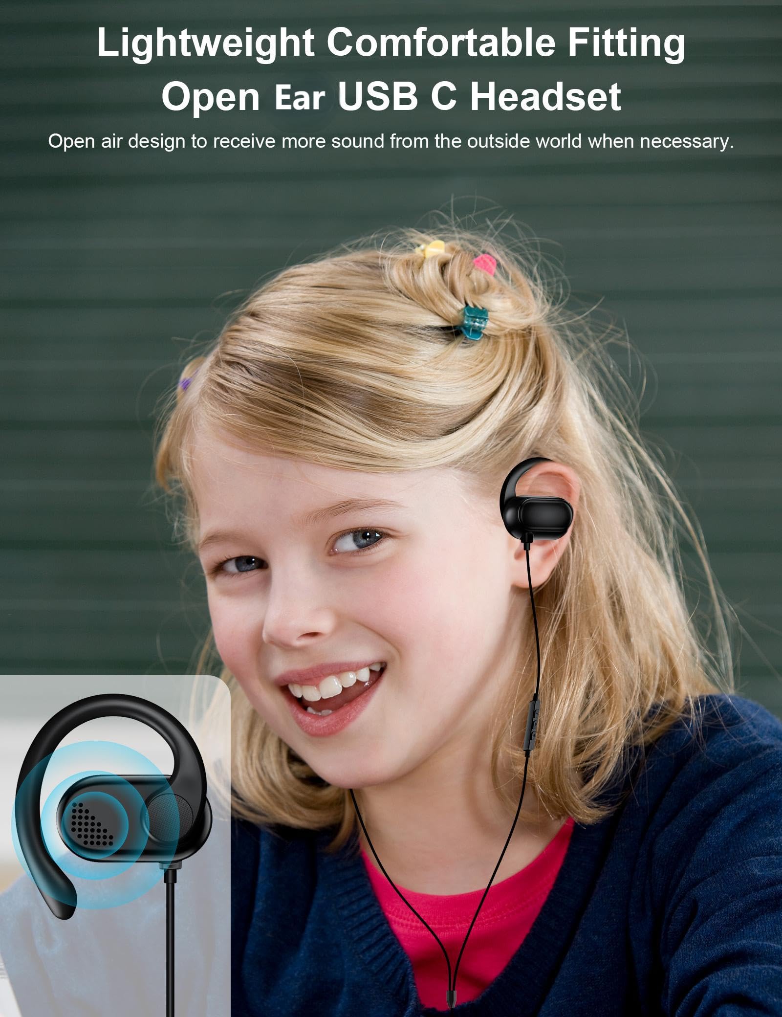 Auriculares Con Cable Tipo C RUKZ Auricular Deportivos Tu00e9reo