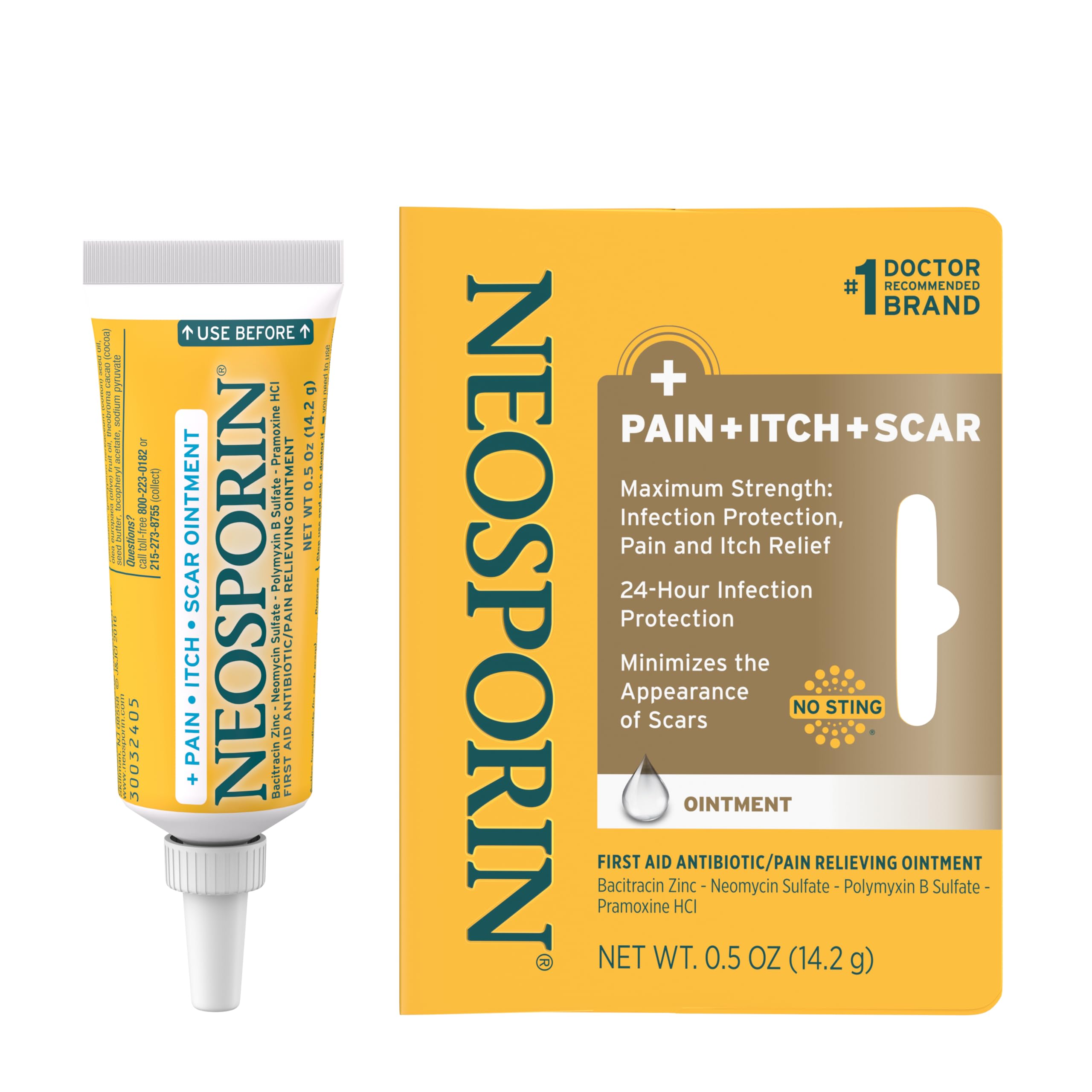 Neosporin + Pain, Itch & Scar Triple Antibiotic Ointment, 1 oz — Amazon image 11