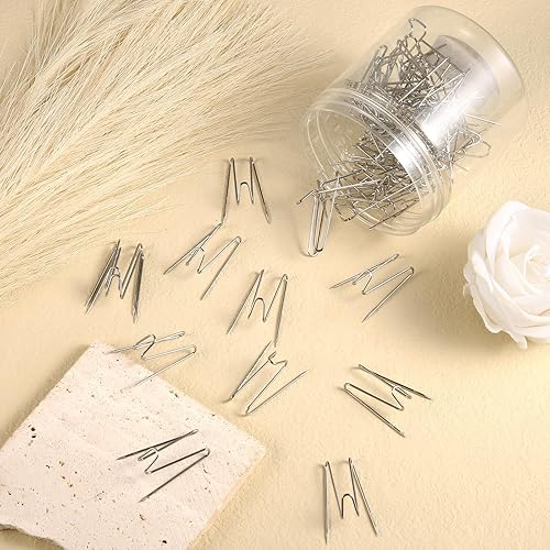 Miniatura 3 de LUTER 60 ganchos de pared para paneles de tela, ganchos de cubículo para paredes de tela con caja de almacenamiento transparente, ganchos de