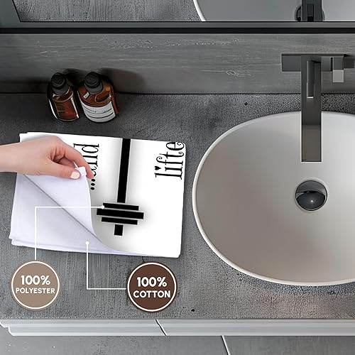 Miniatura 4 de 3dRose BrooklynMeme Fitnessy ella levantado exagerado Ever AfterToalla