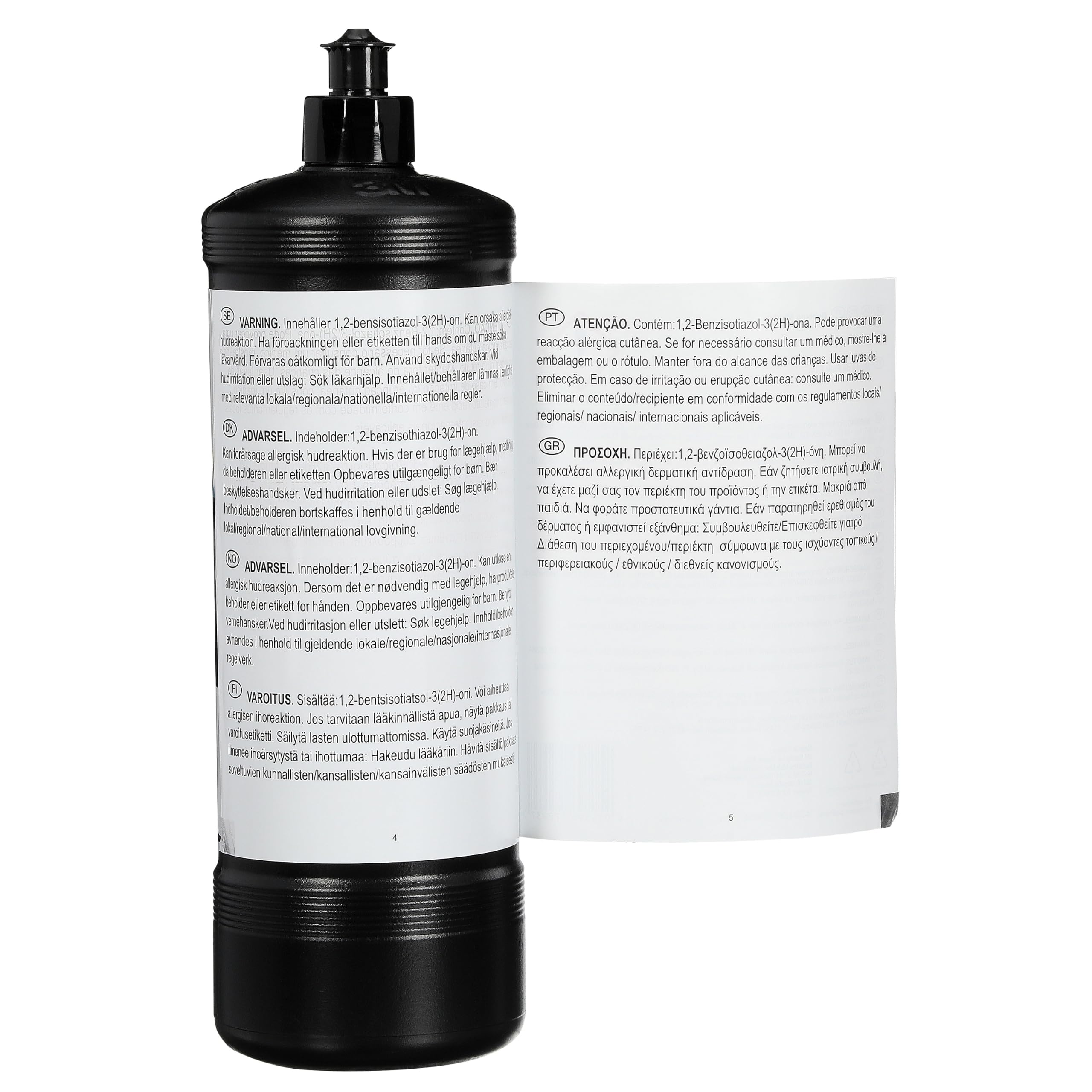 3M Feinschleifpaste Perfect-it III , Polierpaste zur Entfernung von feinen Lack-Kratzern im Automotive Bereich wie zum Beispiel die Beseitigung von Kratzern oder Schäden durch Autowaschanlagen, 1 L