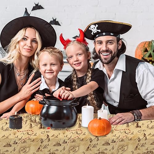 Miniatura 402 de CC HOME 1 pieza de mantel de plástico para fiesta de los 90 de 54 x 87 pulgadas de largo, mantel vintage retro de los 90 de hip hop, tema de 1990