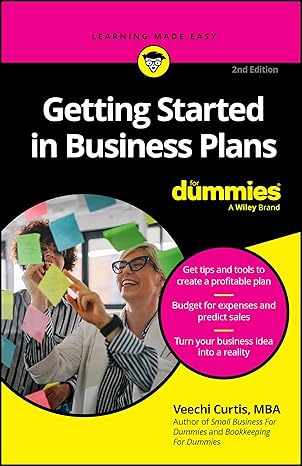 Getting Started in Business Plans For Dummies (For Dummies: Learning Made Easy)-Wow! eBook