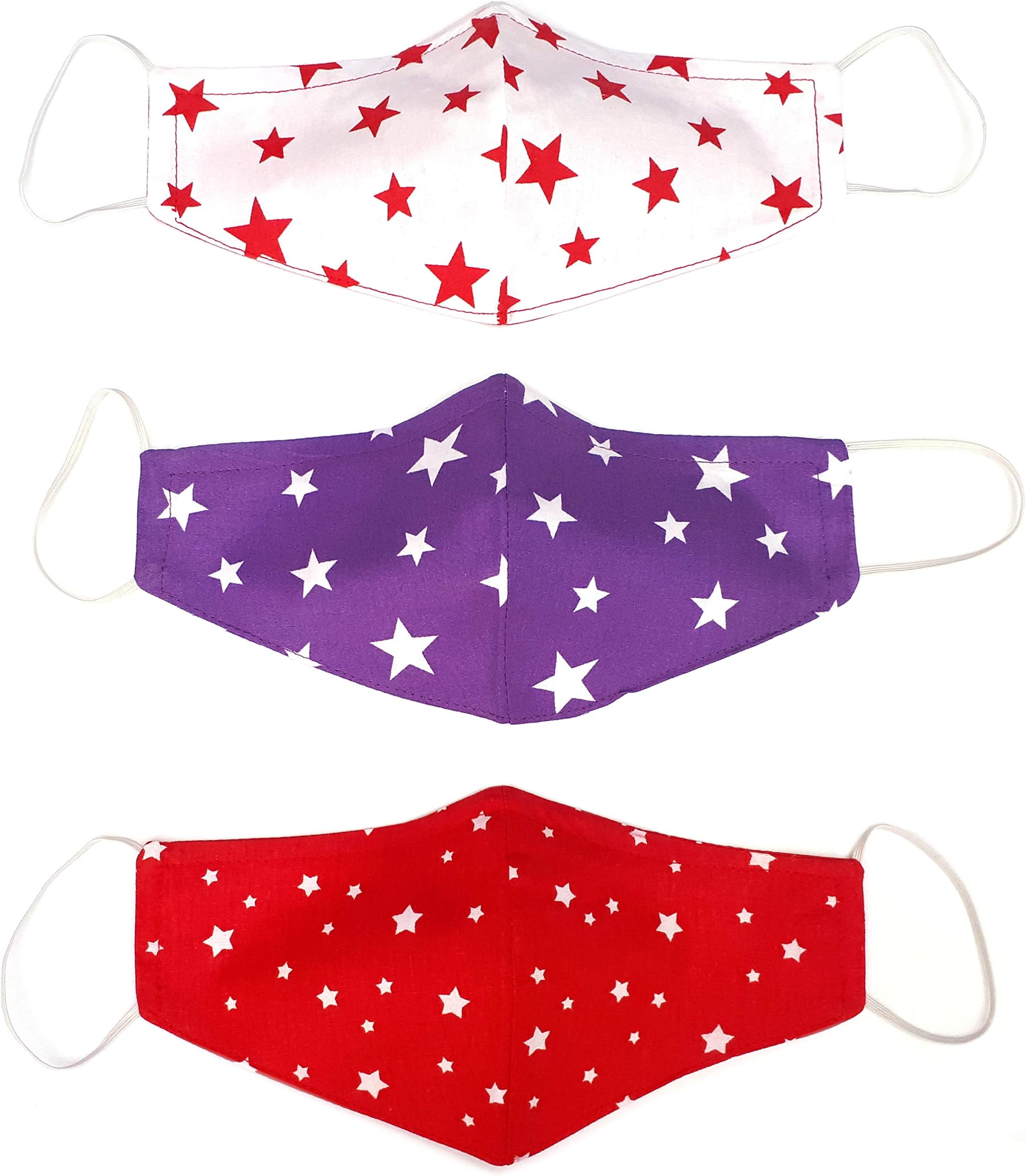 Alwan3 piece Washable and Reusable Medium Size Face Mask - FMRMSTAR3