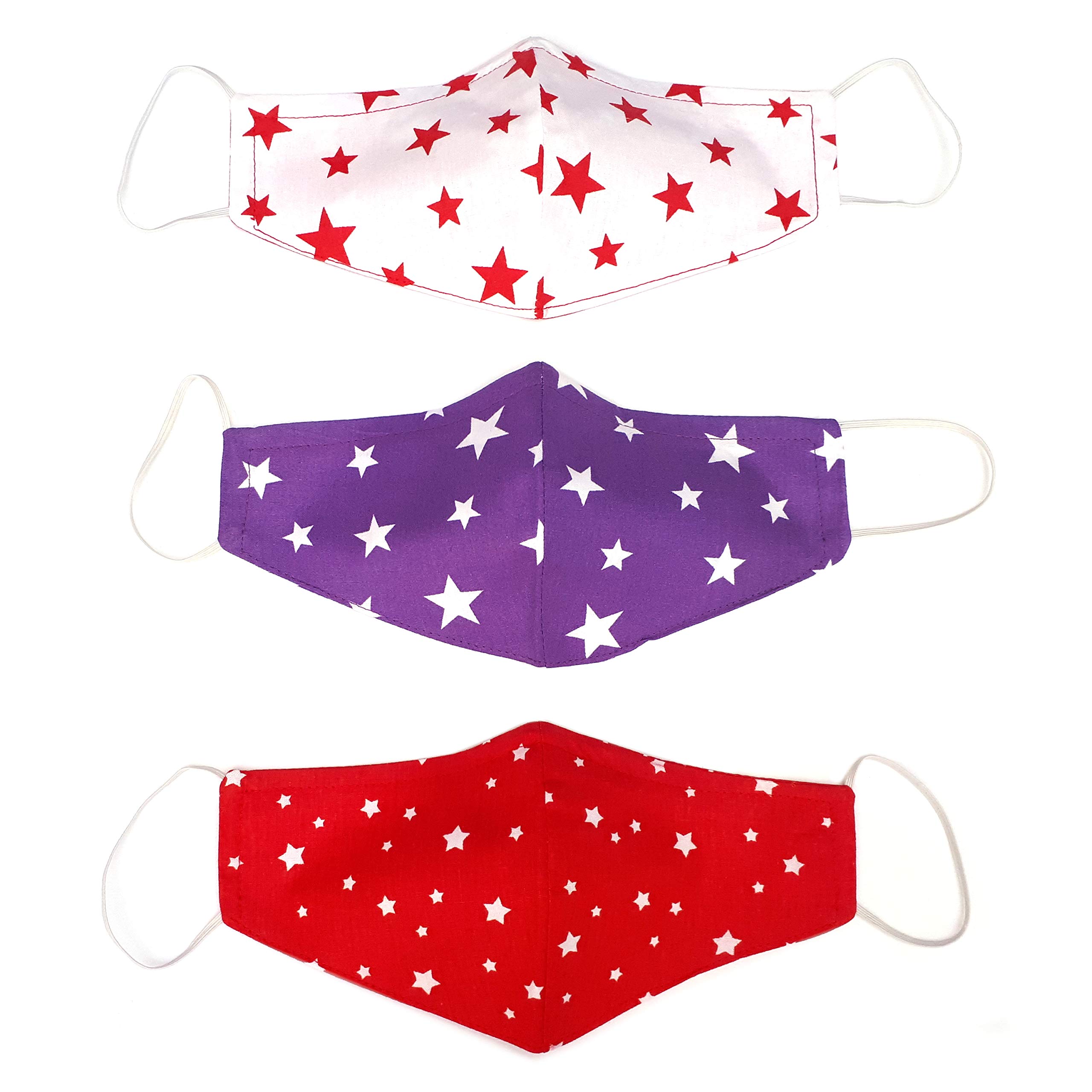 Alwan3 piece Washable and Reusable Medium Size Face Mask - FMRMSTAR3