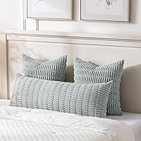 Vista 306 de Fancy Homi Fundas de almohada decorativas bohemias de 20 x 20 pulgadas para sala de estar, sofá, cama, sillón, rústico, moderno, decoración del Crema