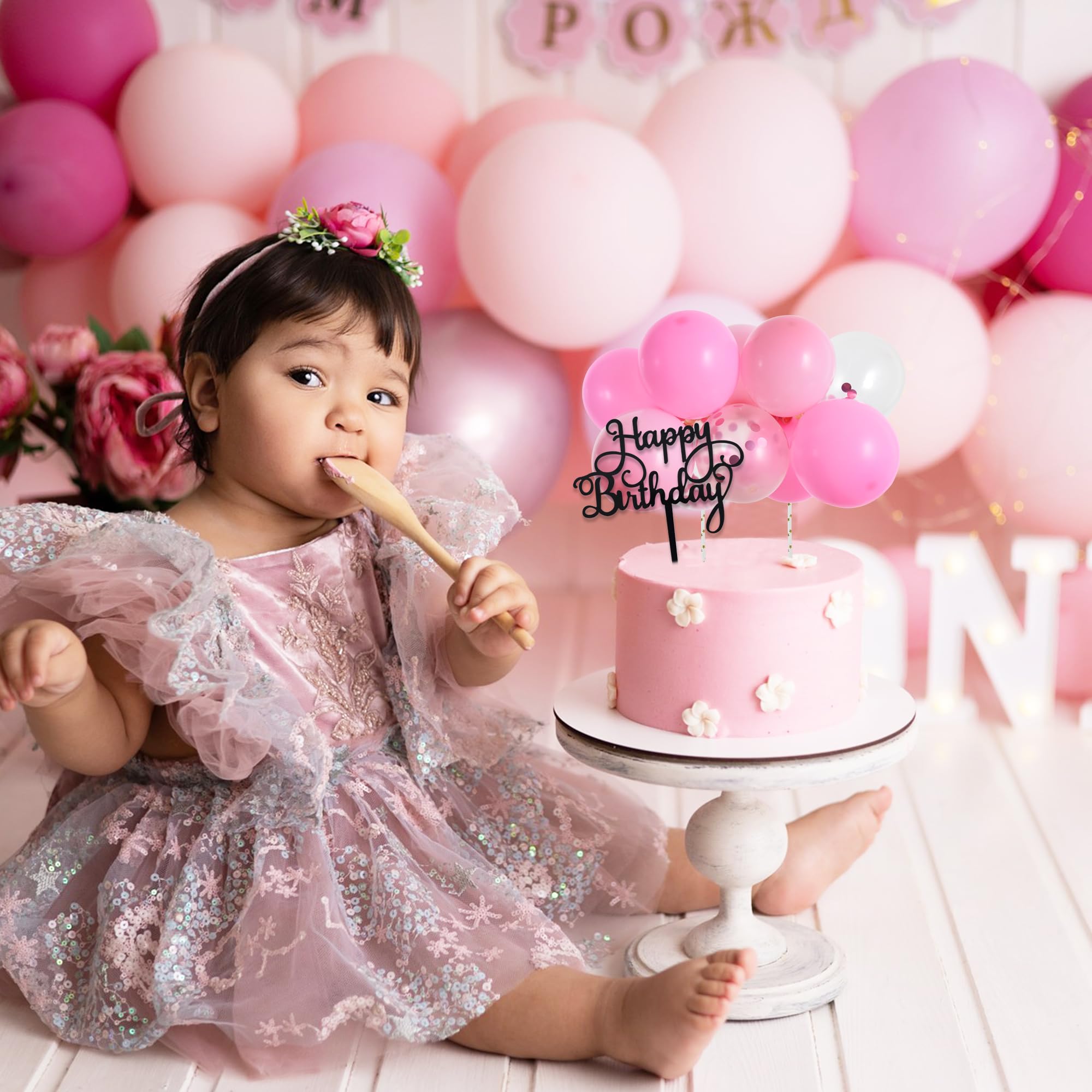 Amazon.com: BEISHIDA Happy Birthday Cupcake Toppers